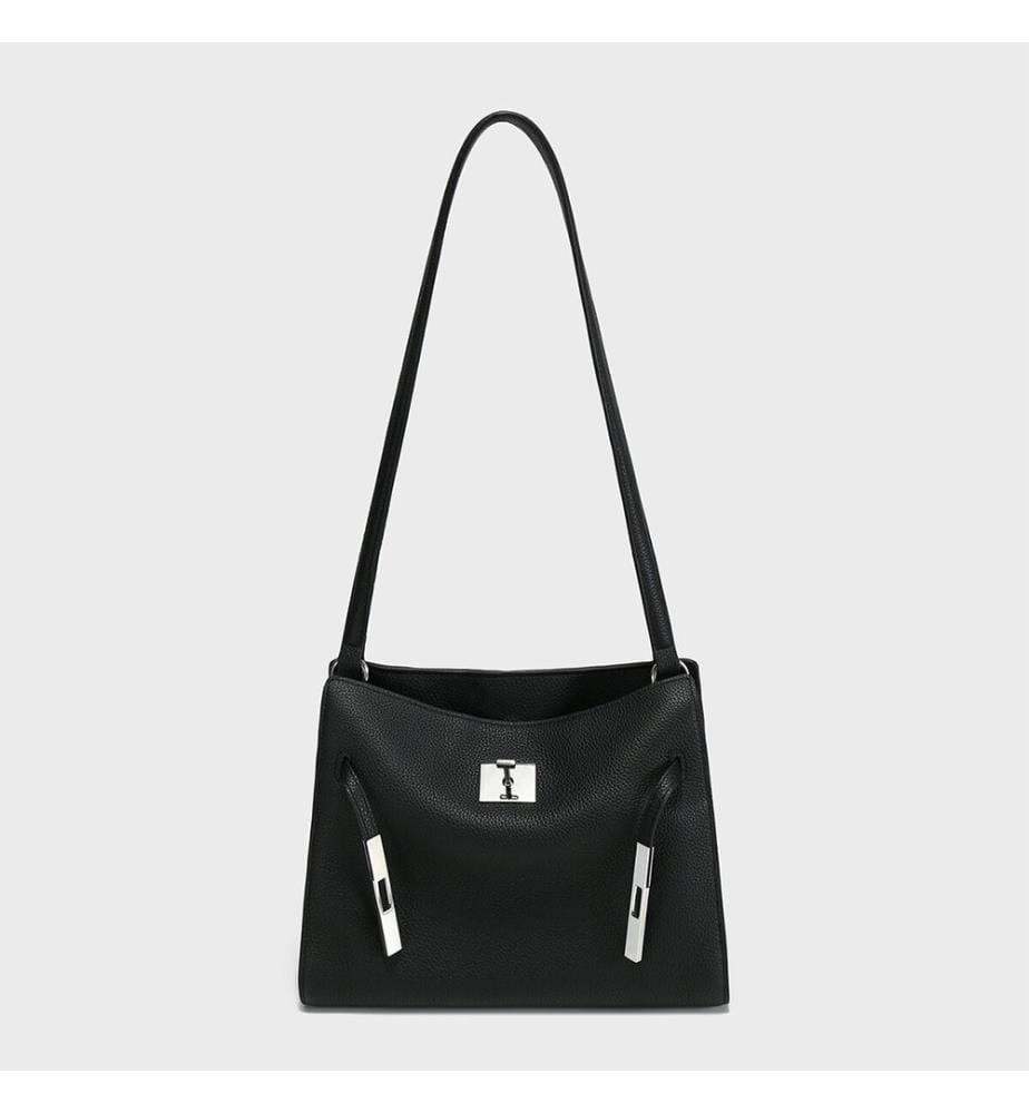Borsa TOGO con chiusura a scatto - Nero