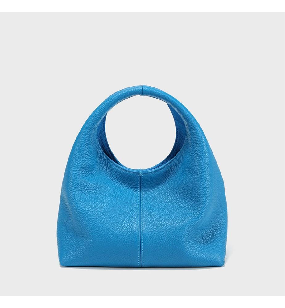 Borsa hobo in pelle premium - Blu