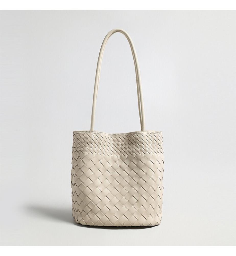 Borsa in pelle intrecciata - Avorio