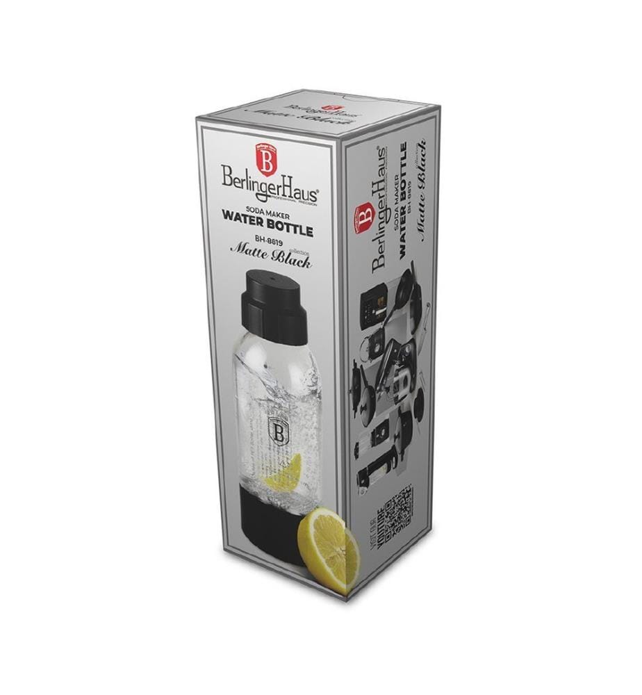 Wassersprudlerflasche 0.5L Matte Black Collection