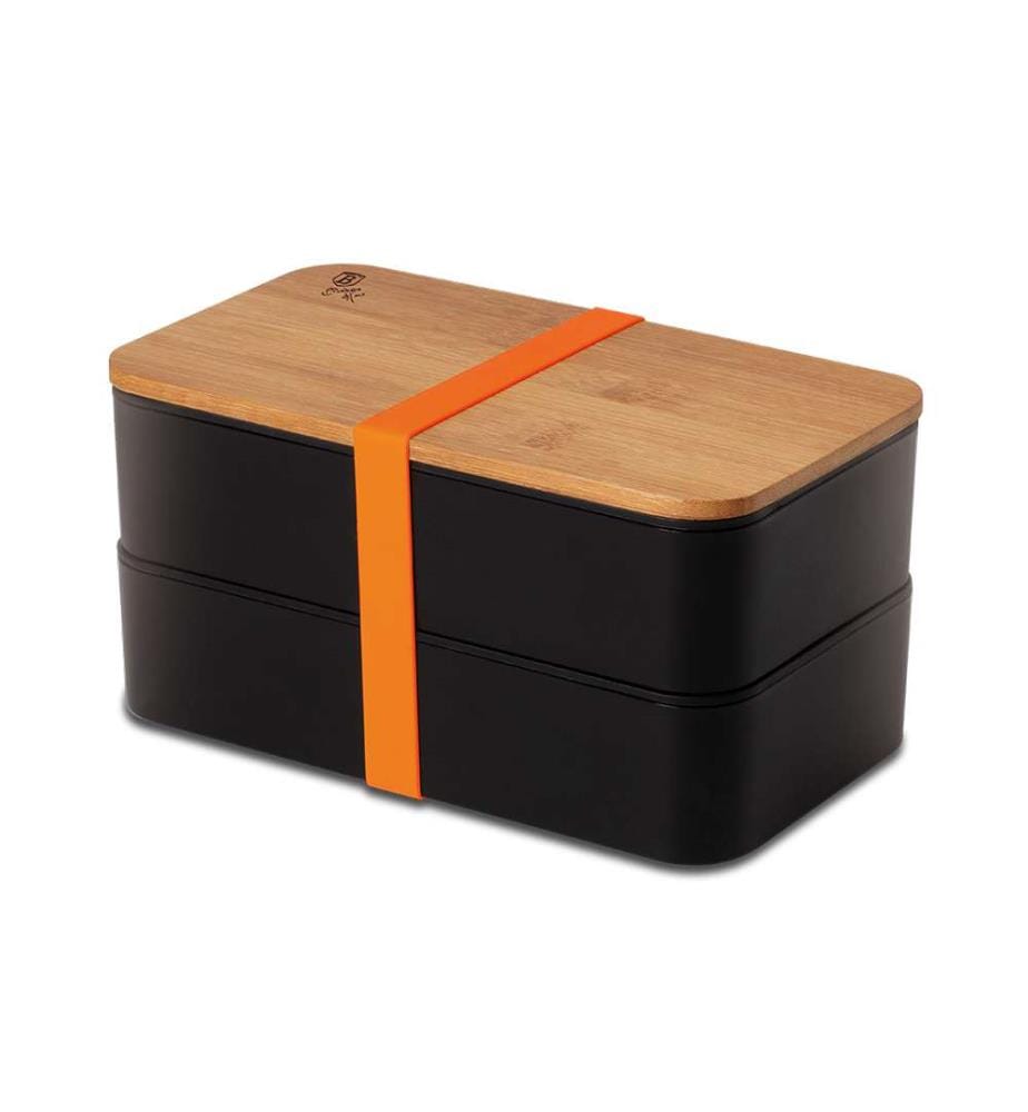 Lunchbox 2-teilig mit Bambusdeckel