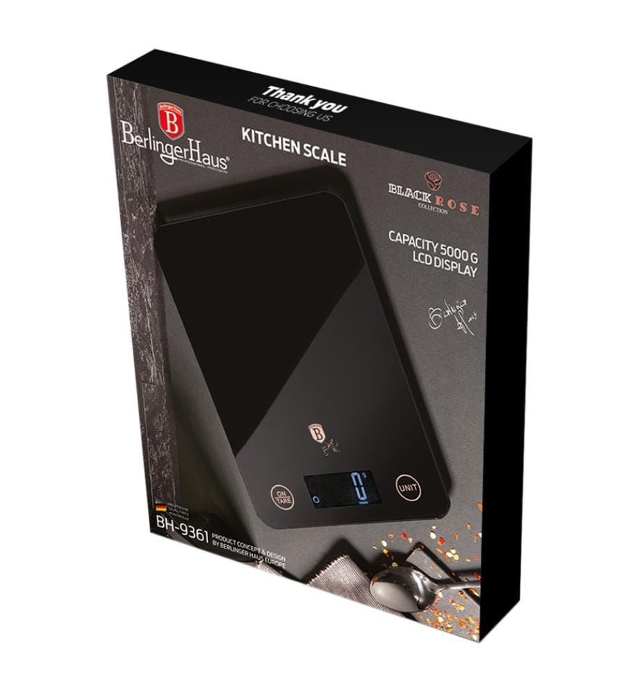 Digitale Küchenwaage Kapazität 5 kg - Schwarz und Roségold