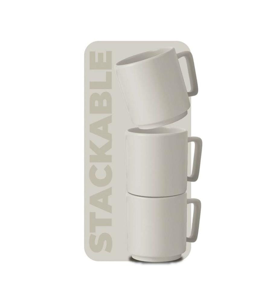 4er-Set Tassen 300 ml, Sahara Collection - Matt Cream