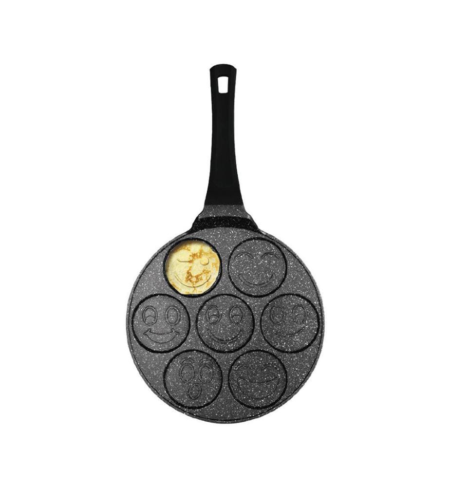 Emoji Pancake Bratpfanne Ø26cm für 7 Stk. Black Rose Collection - Noir