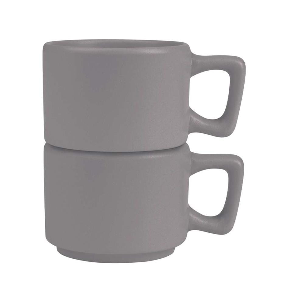 4er-Set Kaffeetassen 100 ml, Taupe Collection - Matt