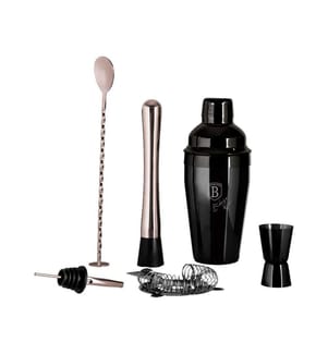 Cocktail Saker Set, Matte Black Collection - Matt Black