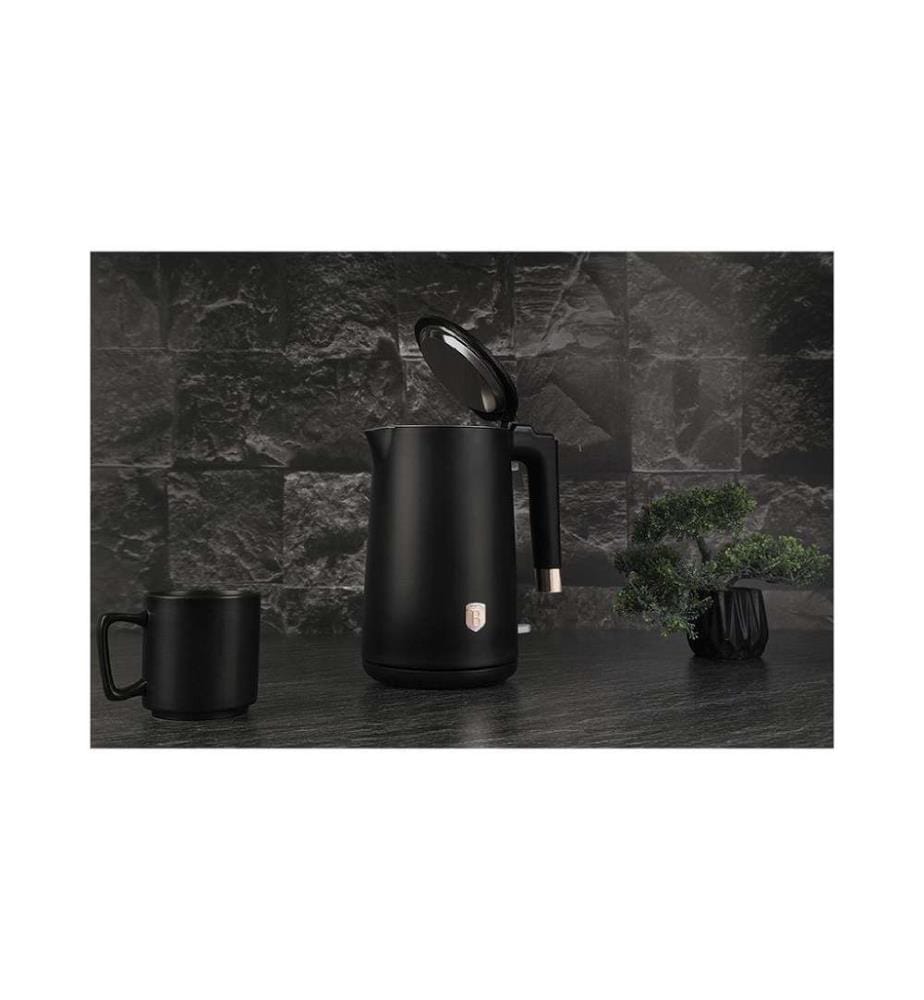 Wasserkocher doppelwandig 1.7L Black Rose Collection - Schwarz