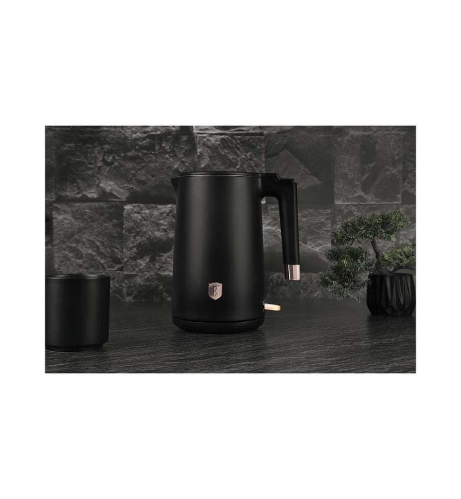 Wasserkocher doppelwandig 1.7L Black Rose Collection - Schwarz