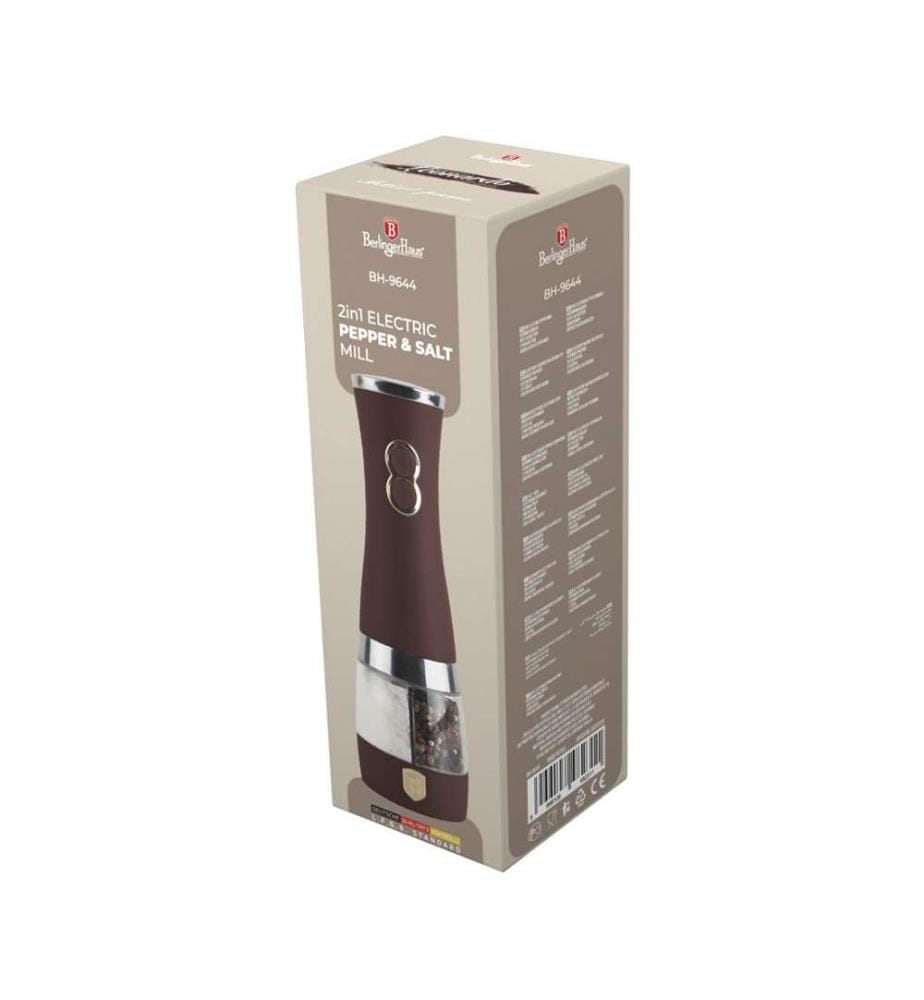 6-teiliges Salz- und Pfefferstreuer-Set, Leonardo Collection - Matte Bordeaux