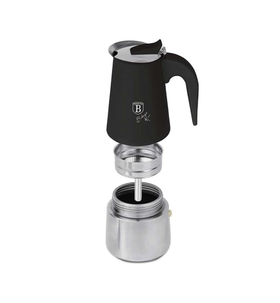 Espressokocher für 6 Tassen - Black Silver