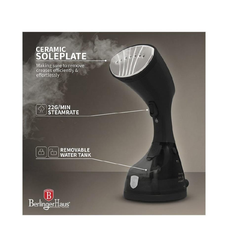 Handdampfbügeleisen 1500W Black Silver Collection