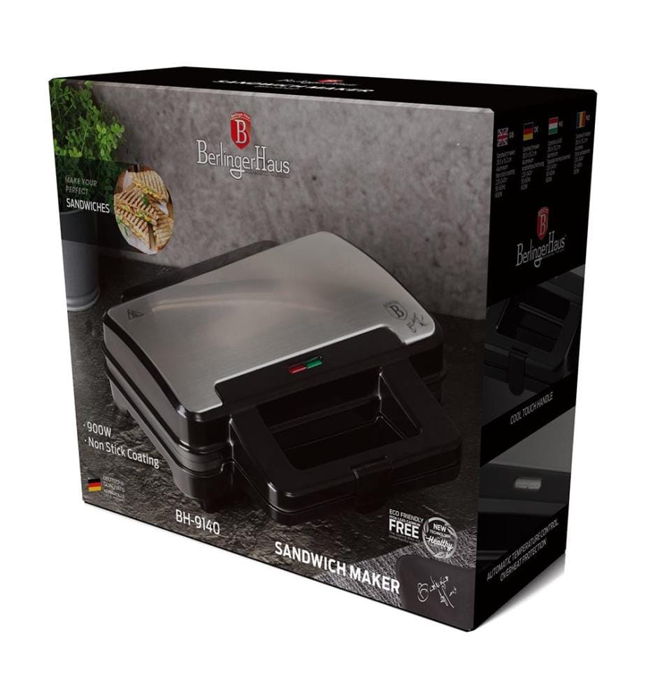 Sandwichmaker - Silber und Schwarz