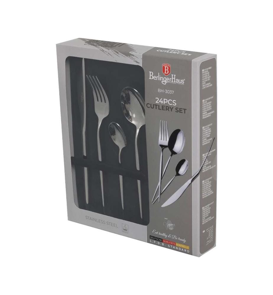 24 teiliges Besteckset, Anthracite Collection