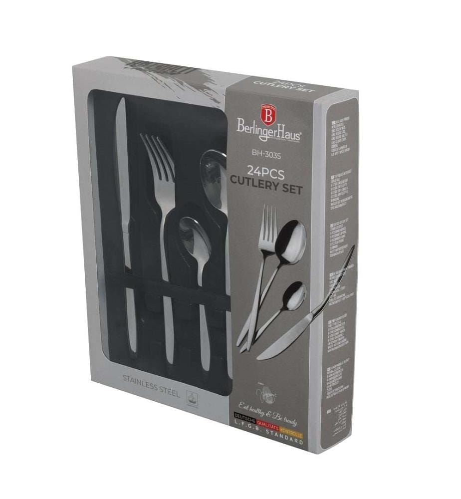 24-teiliges Besteckset Silber