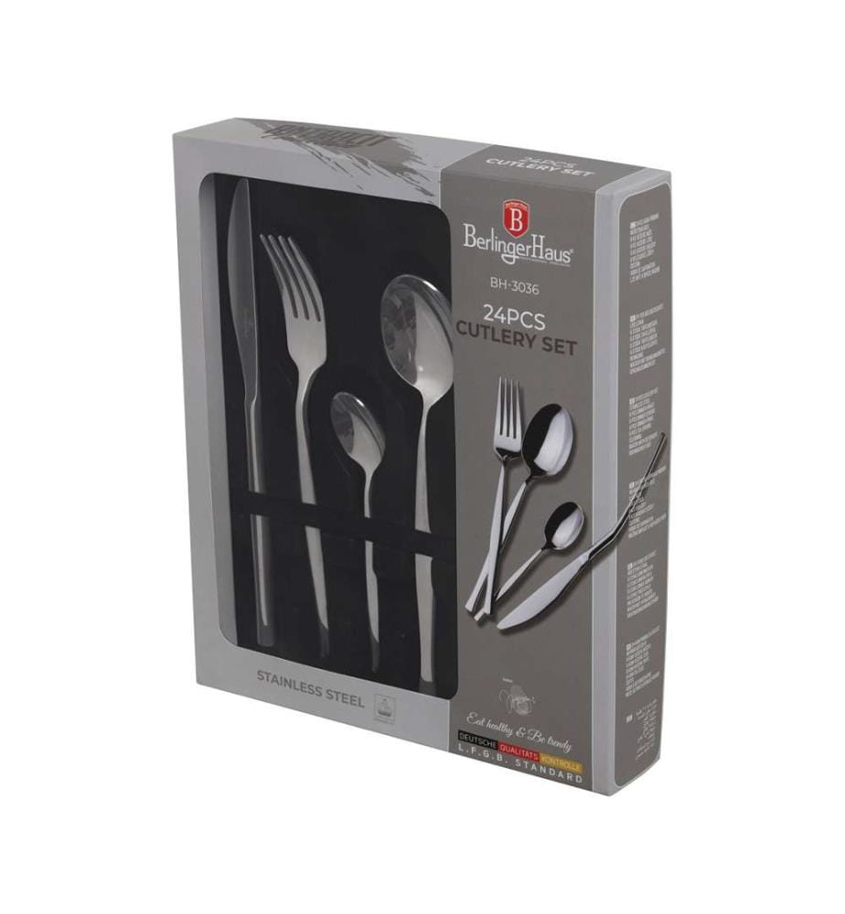 24 teiliges Besteckset, Anthracite Collection
