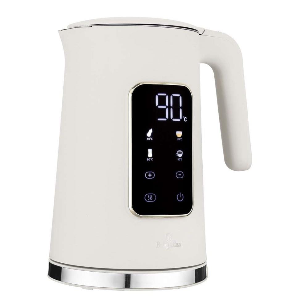 Wasserkocher 1.7L mit Digitalanzeige creme matt – Sahara