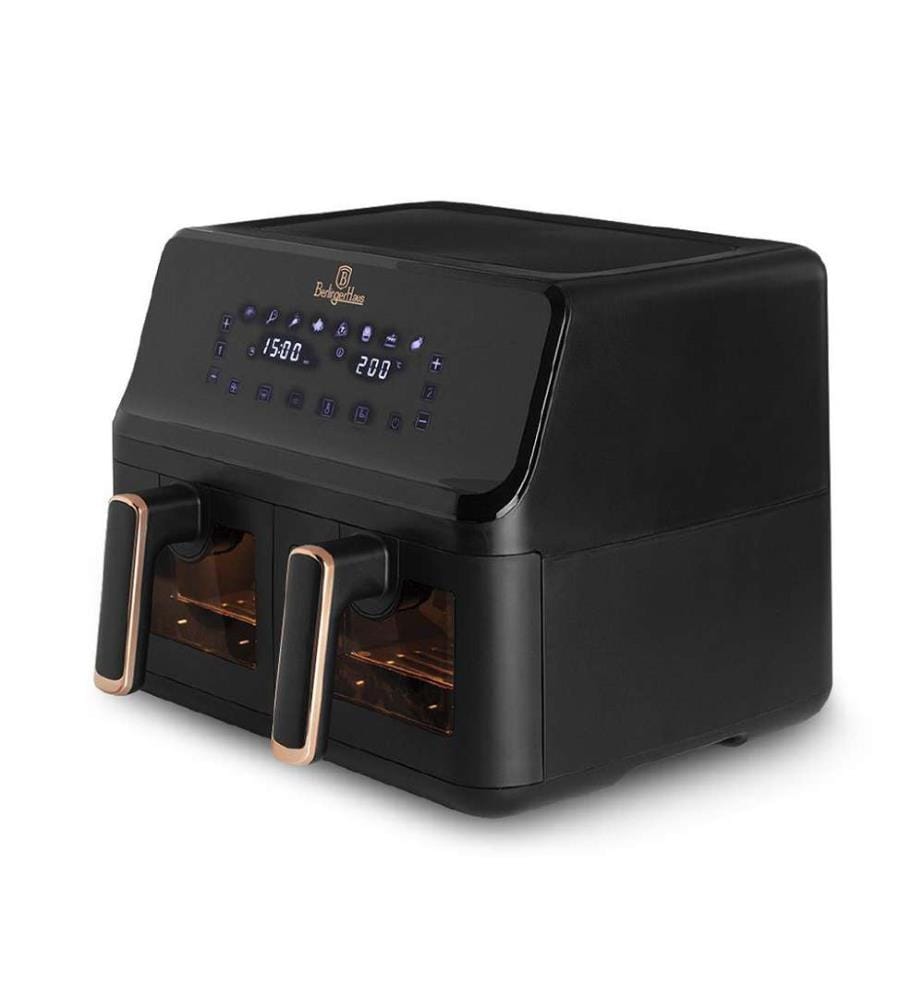 Doppel-Heissluftfritteuse 4.1L + 4.1L Black Rose Collection - Schwarz