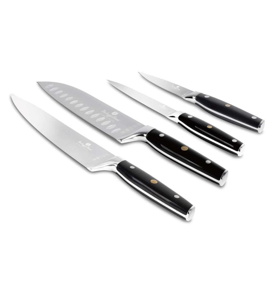 4-tlg. Messerset Black Silver Collection