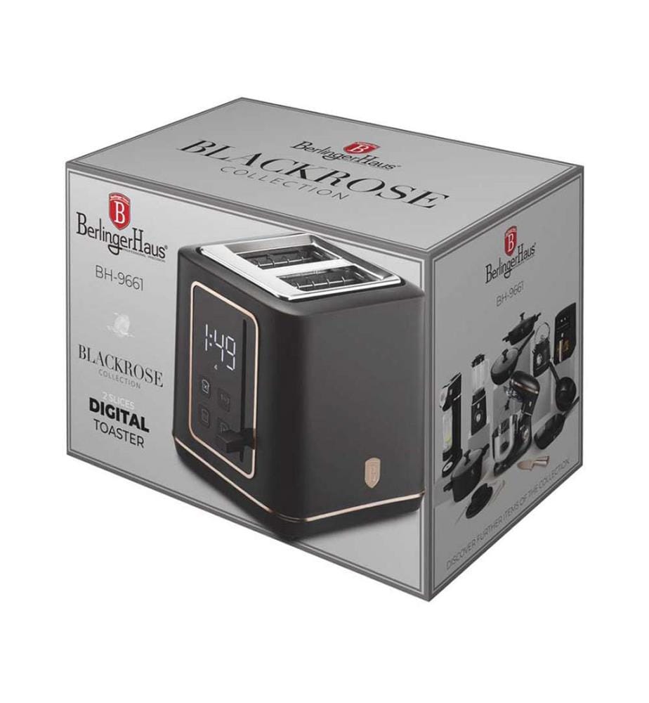 Toaster mit Digitalanzeige, Black Rose Collection