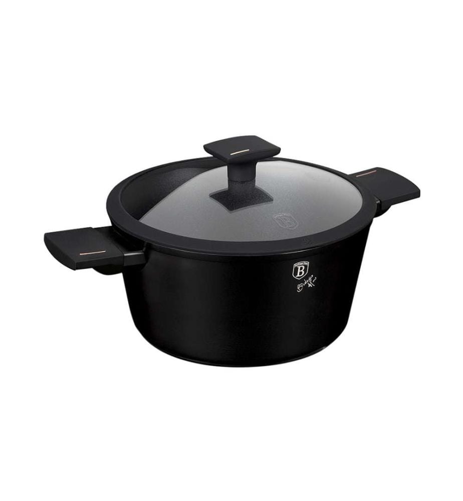 Kochtopf mit Deckel Ø 24 cm, Monaco Collection - Matt Black
