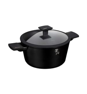 Kochtopf mit Deckel Ø 24 cm, Monaco Collection - Matt Black