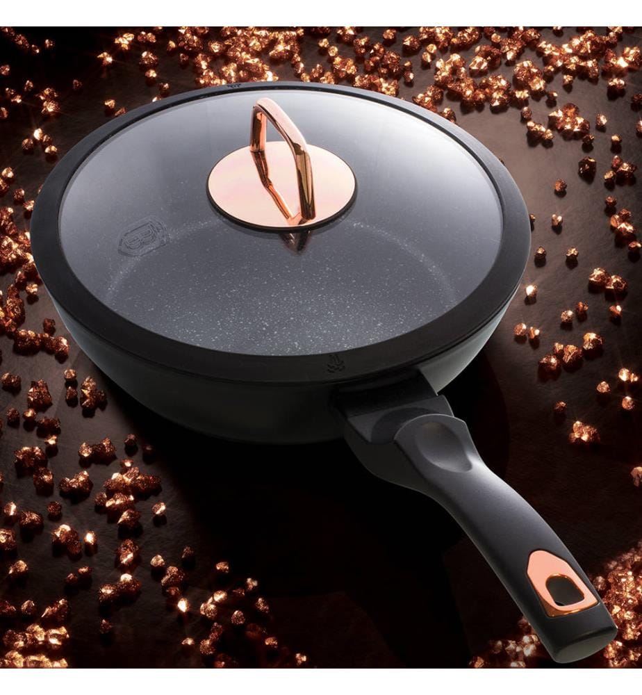 10-teiliges Kochgeschirr Black Rose Collection - Schwarz und Roségold