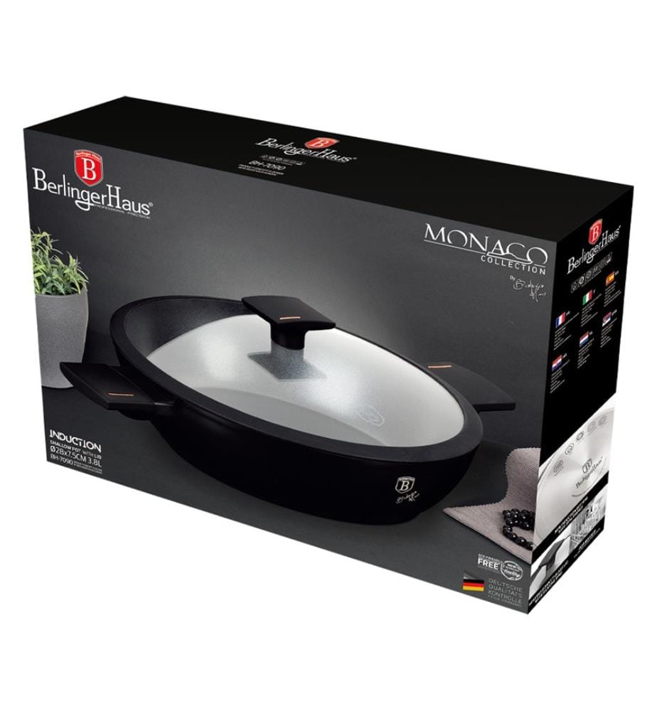 Kochtopf mit Deckel 28 cm Collection Monaco - Schwarz