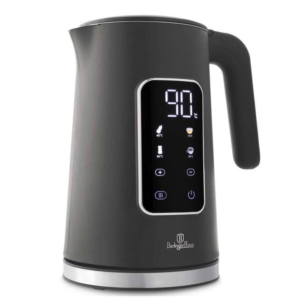 Wasserkocher 1.7L mit Digitalanzeige – Anthracite