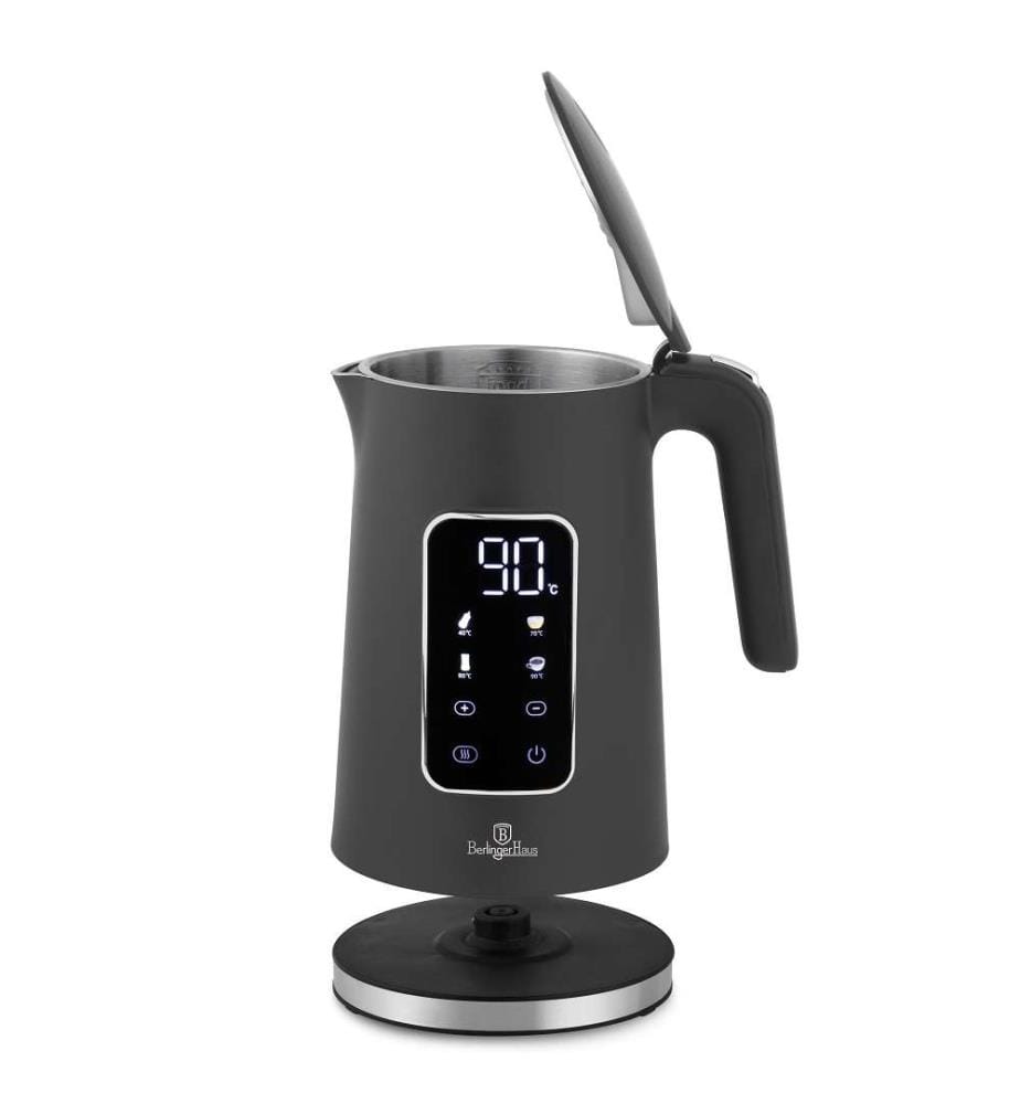 Wasserkocher 1.7L mit Digitalanzeige – Anthracite