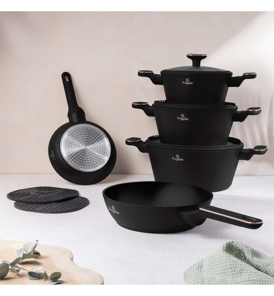 Kochgeschirrset 10-teilig – Black Rose