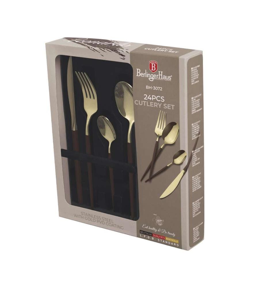 24 teiliges Besteckset, Leonardo Collection - Bordeaux & Champagne