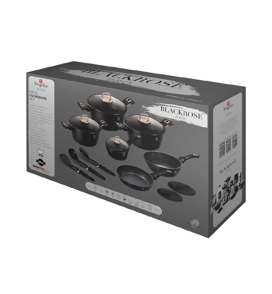 15-teiliges Kochgeschirr-Set Black Rose Collection - Schwarz