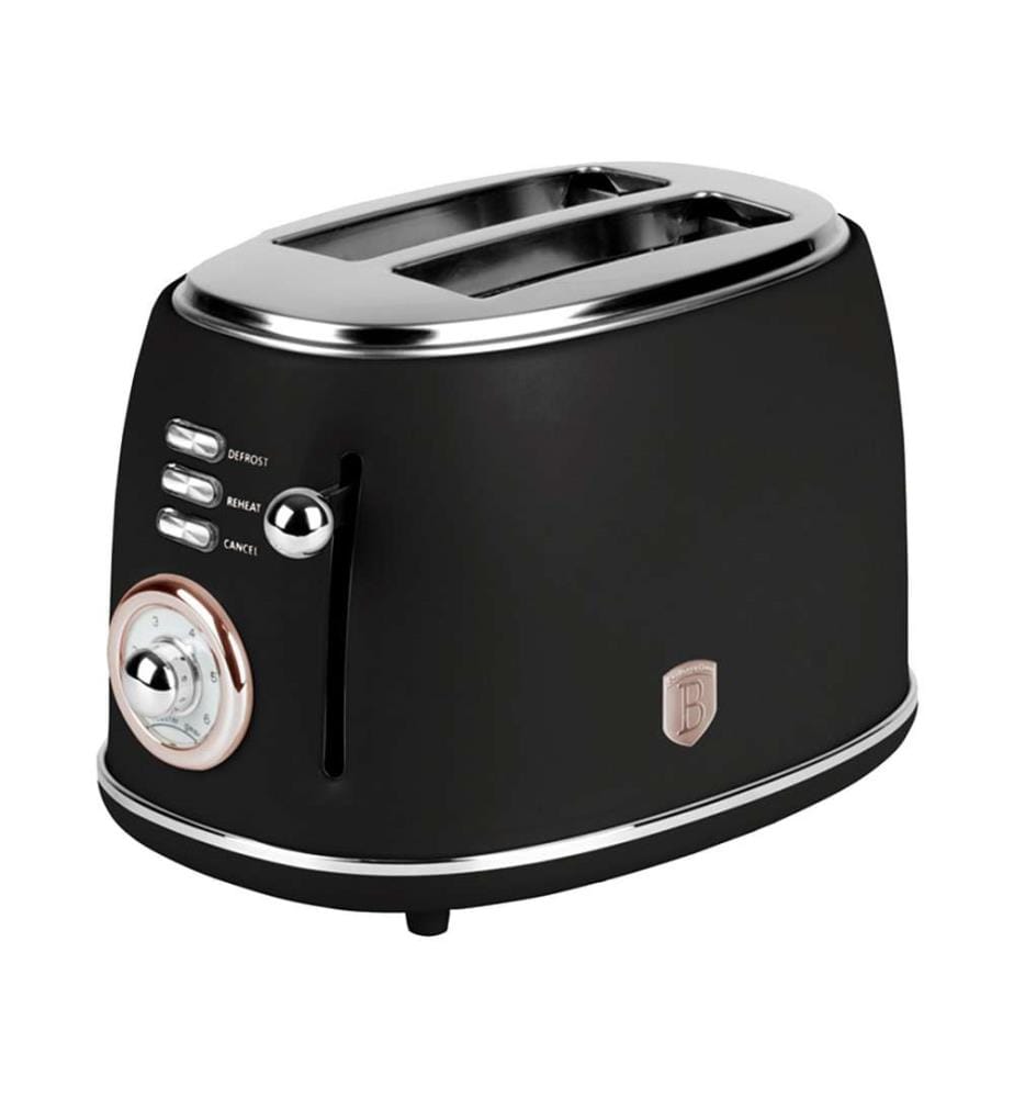 Toaster, Black Rose Collection - Matt Black & Rosegold