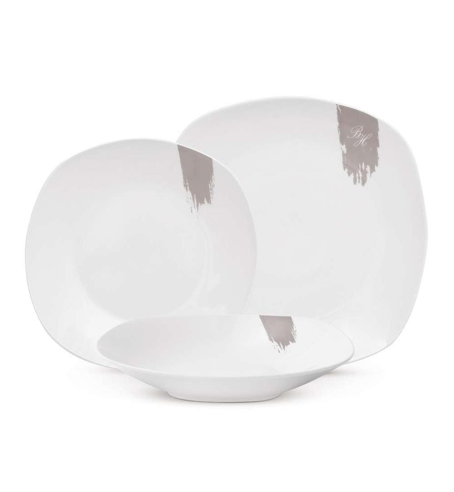 18-teiliges Tellerset, Taupe Collection