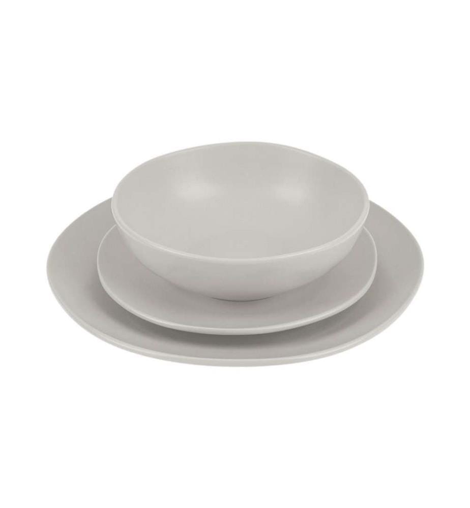 18-teiliges Tellerset, Sahara Collection - Matt Cream