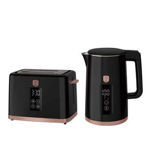 Wasserkocher & Toaster mit Digitalanzeige Black Rose Collection