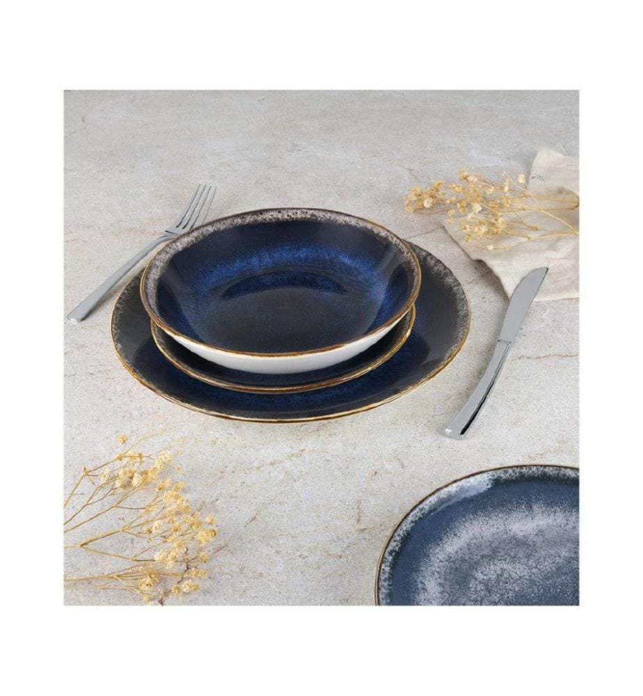 18-teiliges rundes Tellerset Deep Sea Collection