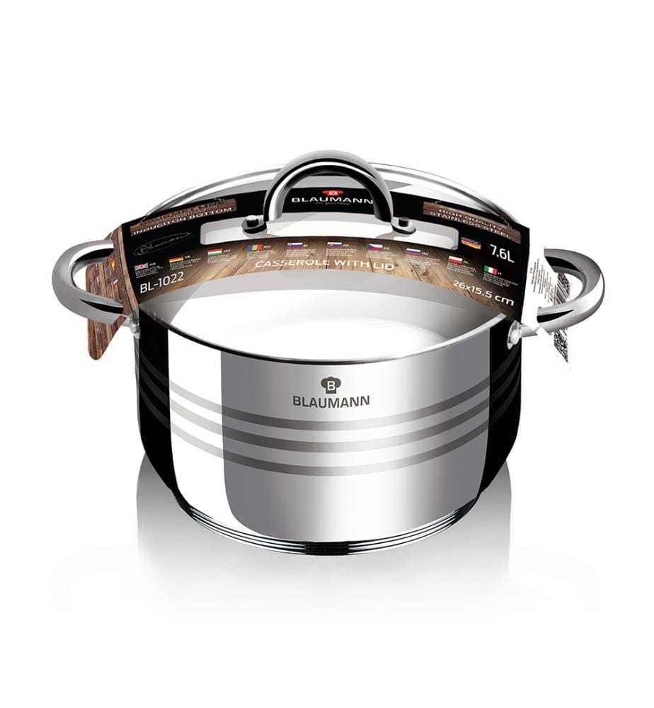 SS26 cm Gourmet Line Kasserolle - Silber