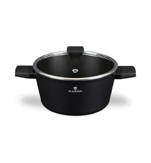 Kochtopf mit Deckel Ø 28Cm Schwarz Silber Kollektion