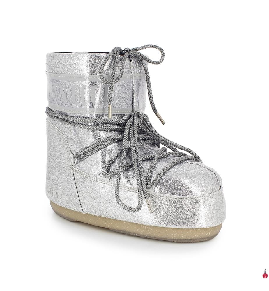 Niedrige Après-Ski-Stiefel – Silber
