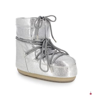 Low-cut après-ski boots – Silver