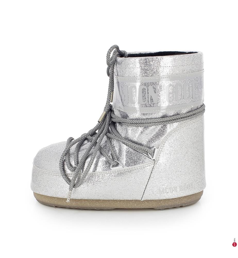 Niedrige Après-Ski-Stiefel – Silber