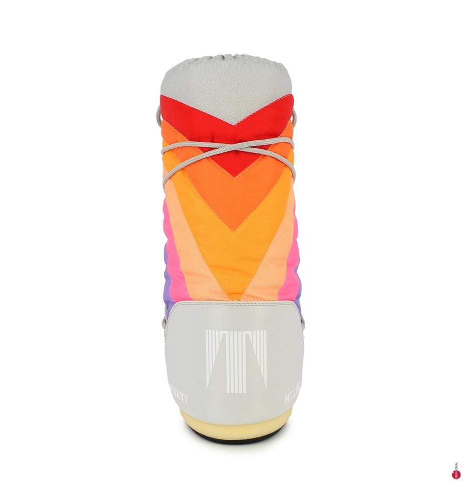 Après-Ski-Stiefel „Icon Rainbow“ – Gletscherblau/Rot