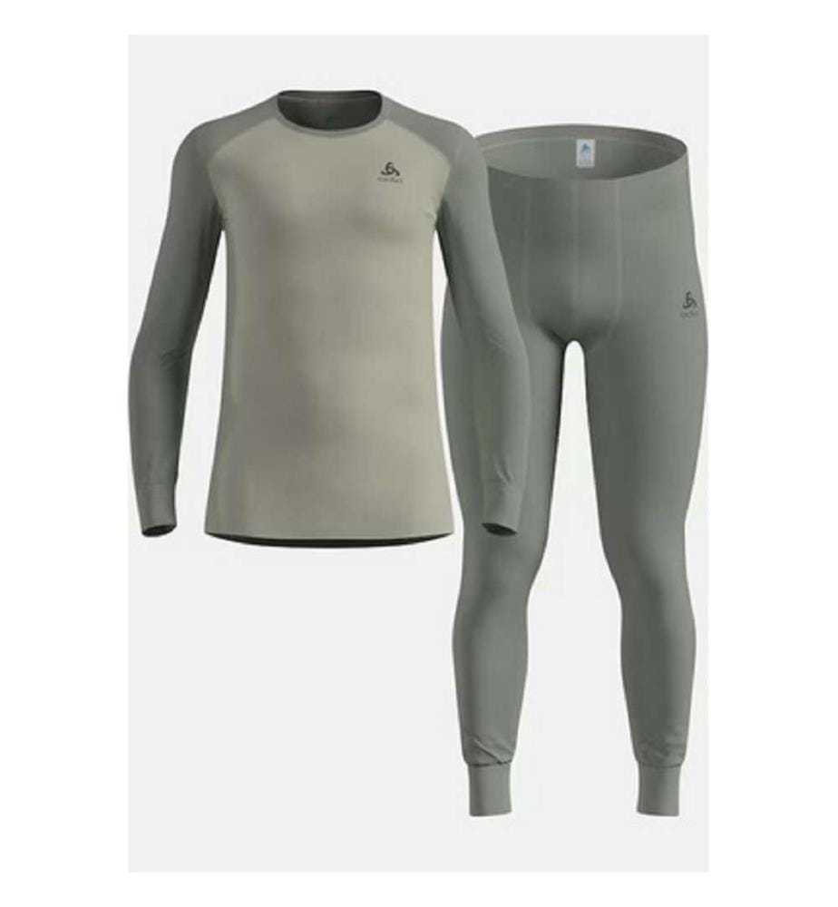 Active Warm Herren Base Layer Set - Hellgrau