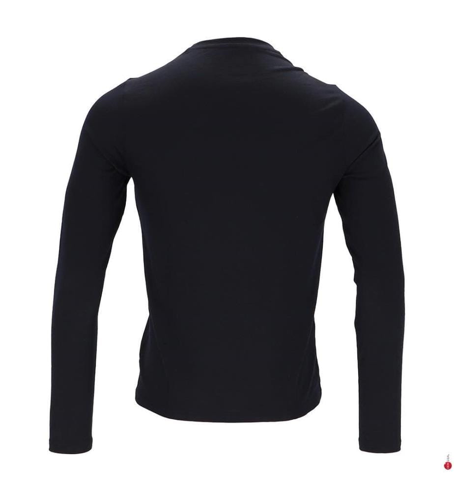 The Ascent Merino 200 Langarm-T-Shirt mit Tasche – Schwarz