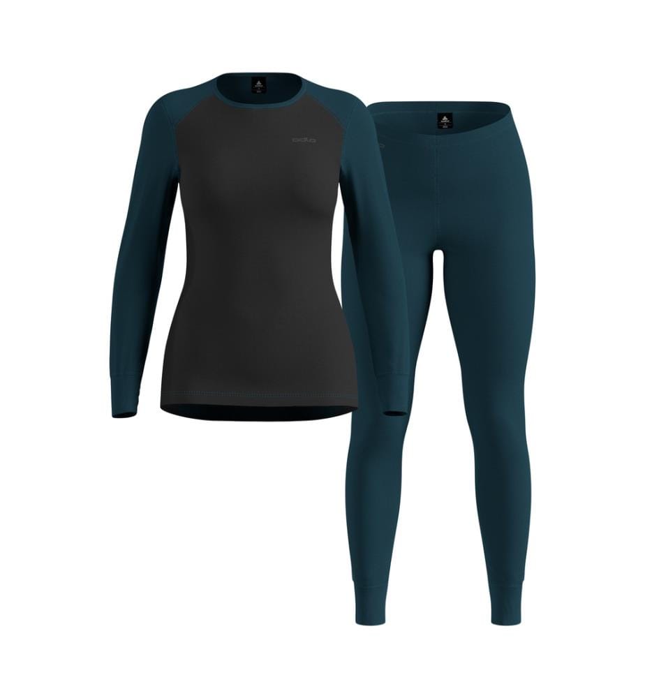 Set di intimo tecnico Active Warm - Nero e petrolio
