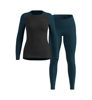 Set di intimo tecnico Active Warm - Nero e petrolio