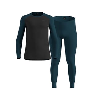 Set di intimo tecnico Active Warm - Nero e petrolio