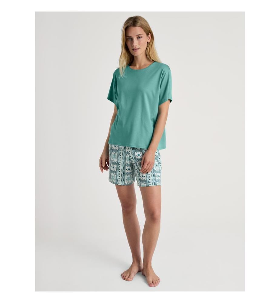 Pyjama kurz - Bluish Turquoise