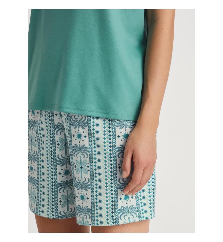 Pyjama kurz - Bluish Turquoise